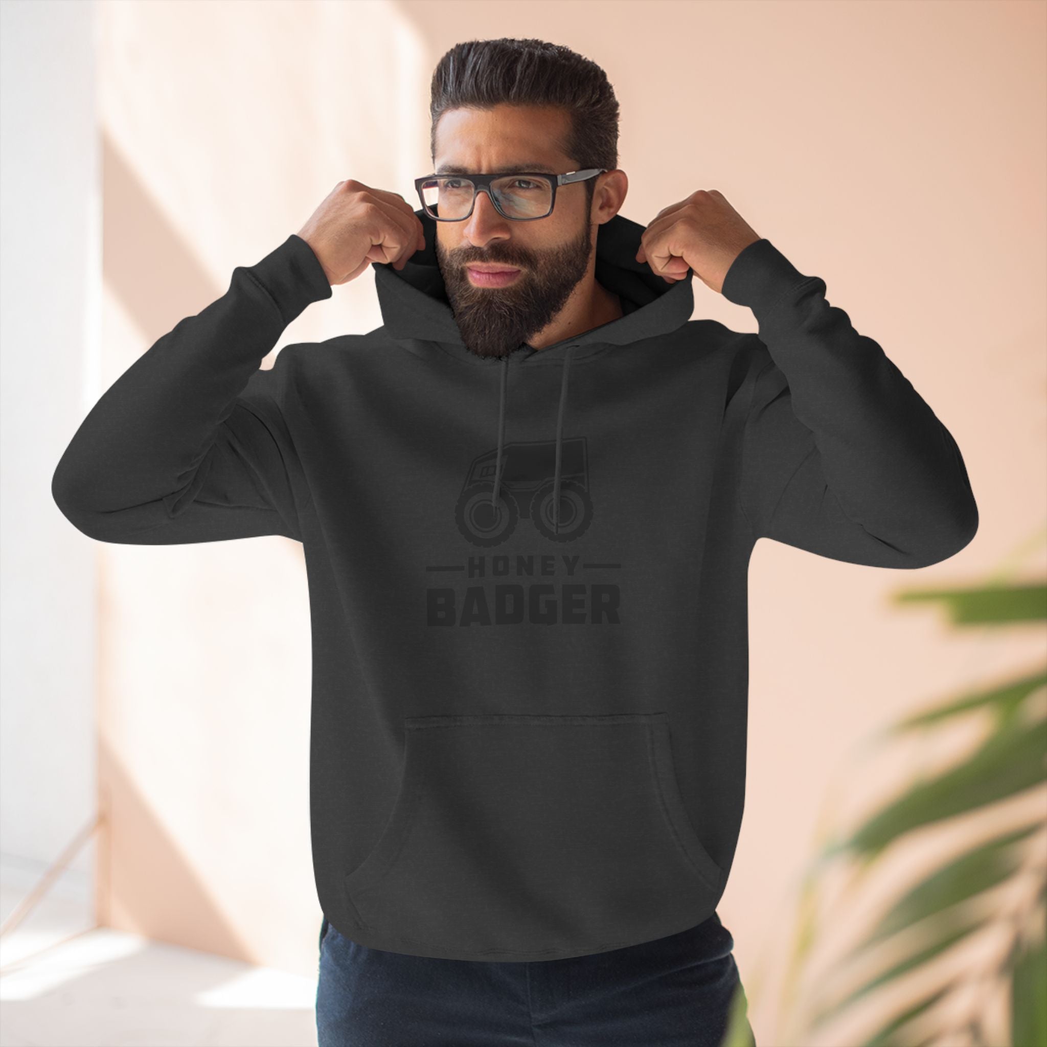 Three-Panel Fleece Hoodie